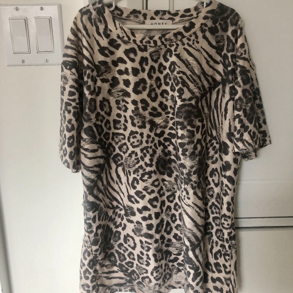 Honey Animal Print Top - Picture 1 of 4